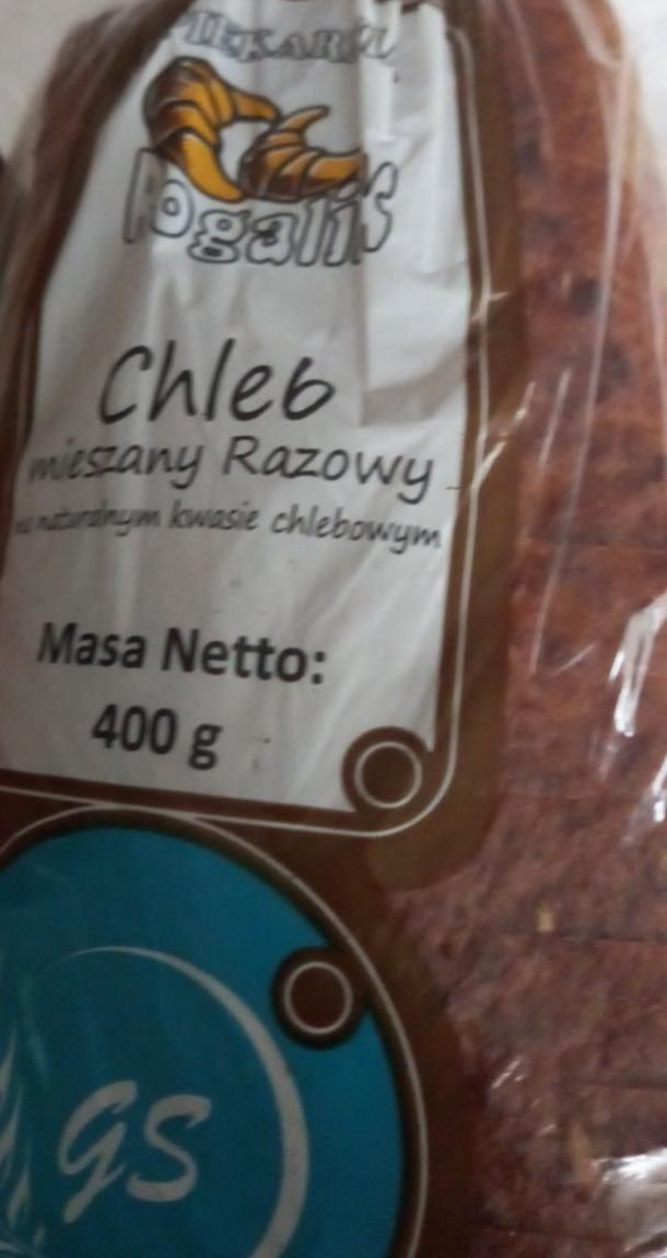 Zdjęcia - chleb mieszany razowy Rogalik