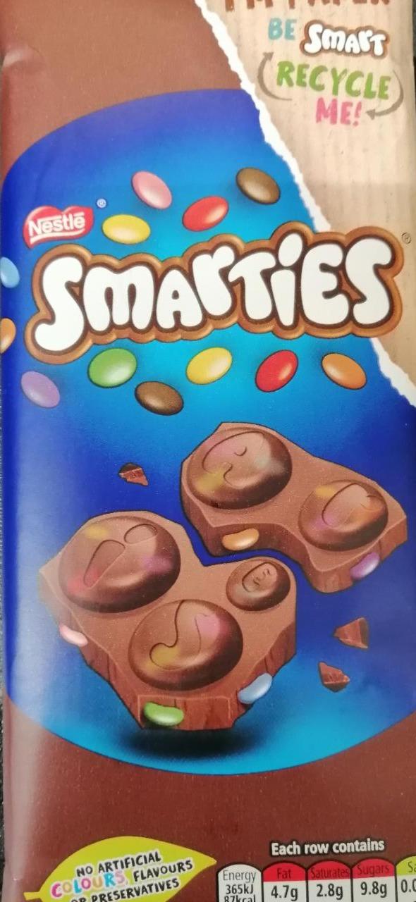 Zdjęcia - Smarties czekolada 100g nestle