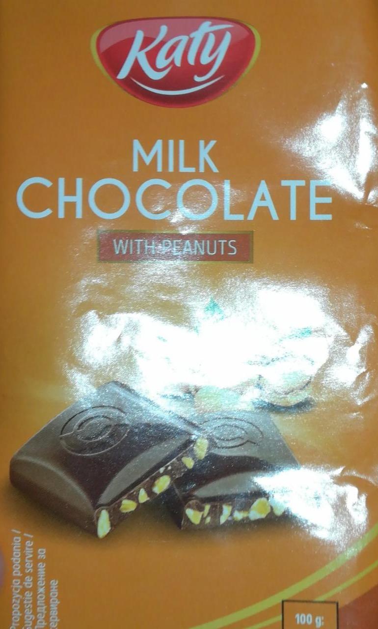 Zdjęcia - Milk chocolate with peanuts Katy