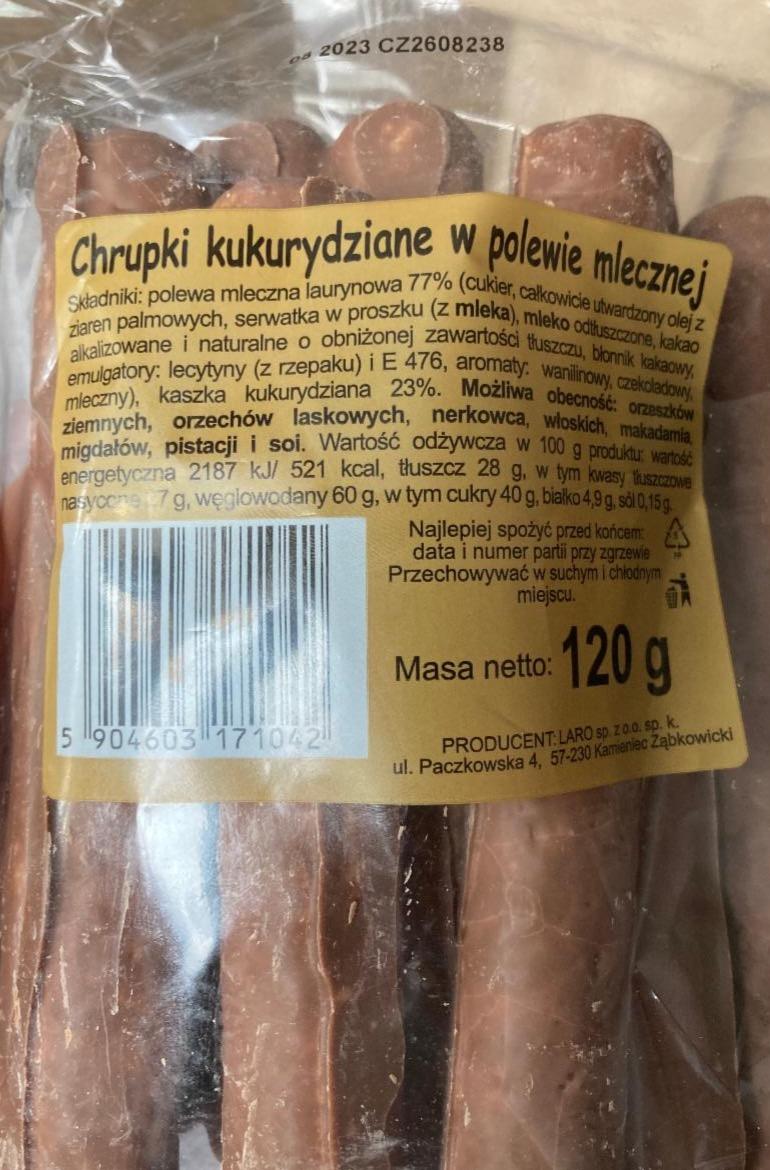 Zdjęcia - Chrupki kukurydziane w polewie mlecznej Laro