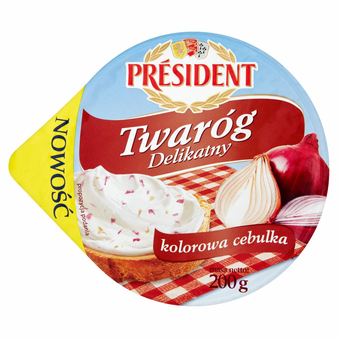 Zdjęcia - Président Twaróg Delikatny kolorowa cebulka 200 g