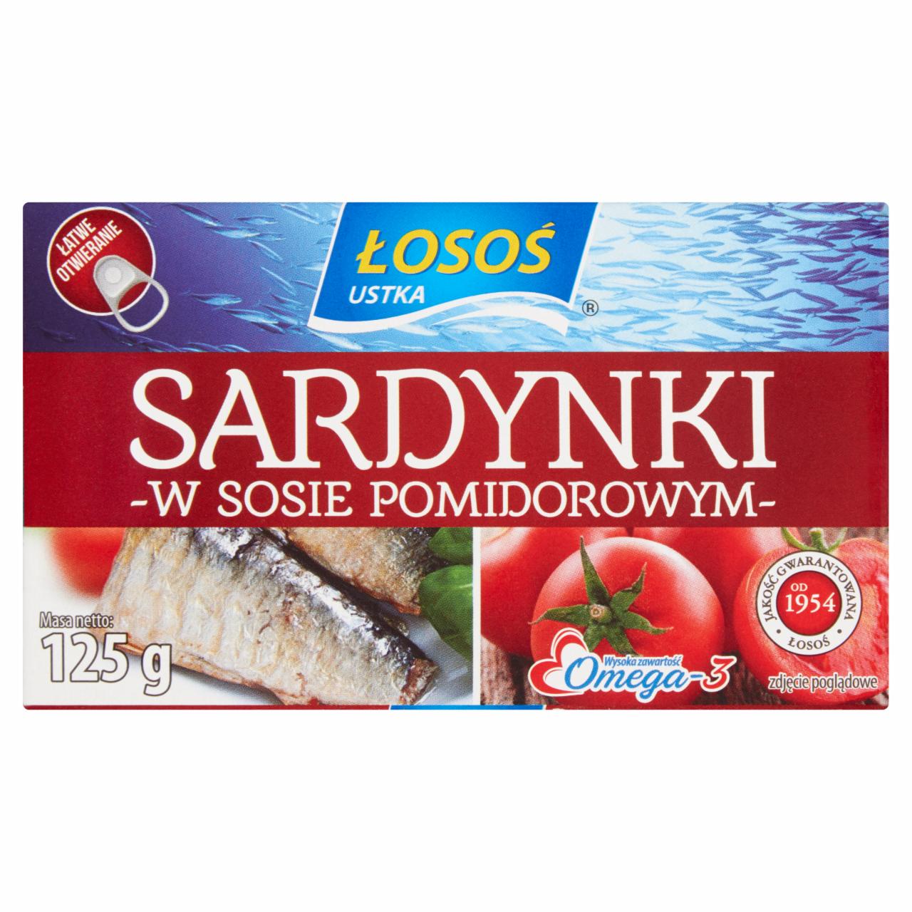 Zdjęcia - Łosoś Ustka Sardynki w sosie pomidorowym 125 g