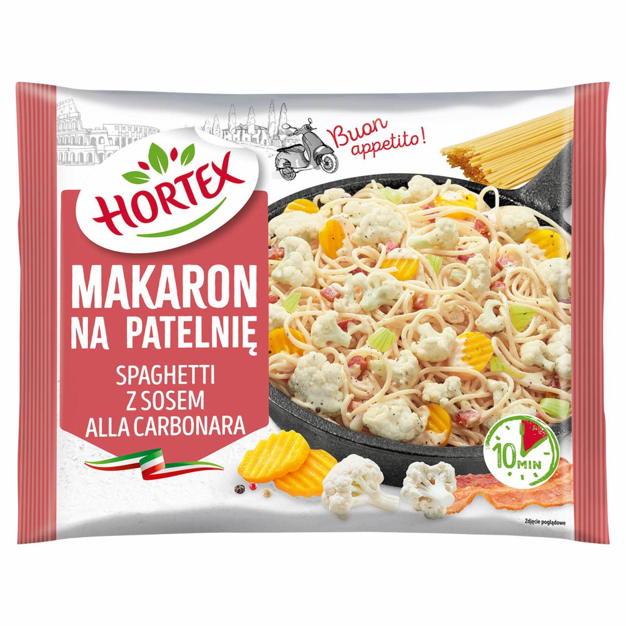 Zdjęcia - Hortex Makaron na patelnię świderki z sosem alla carbonara 450 g