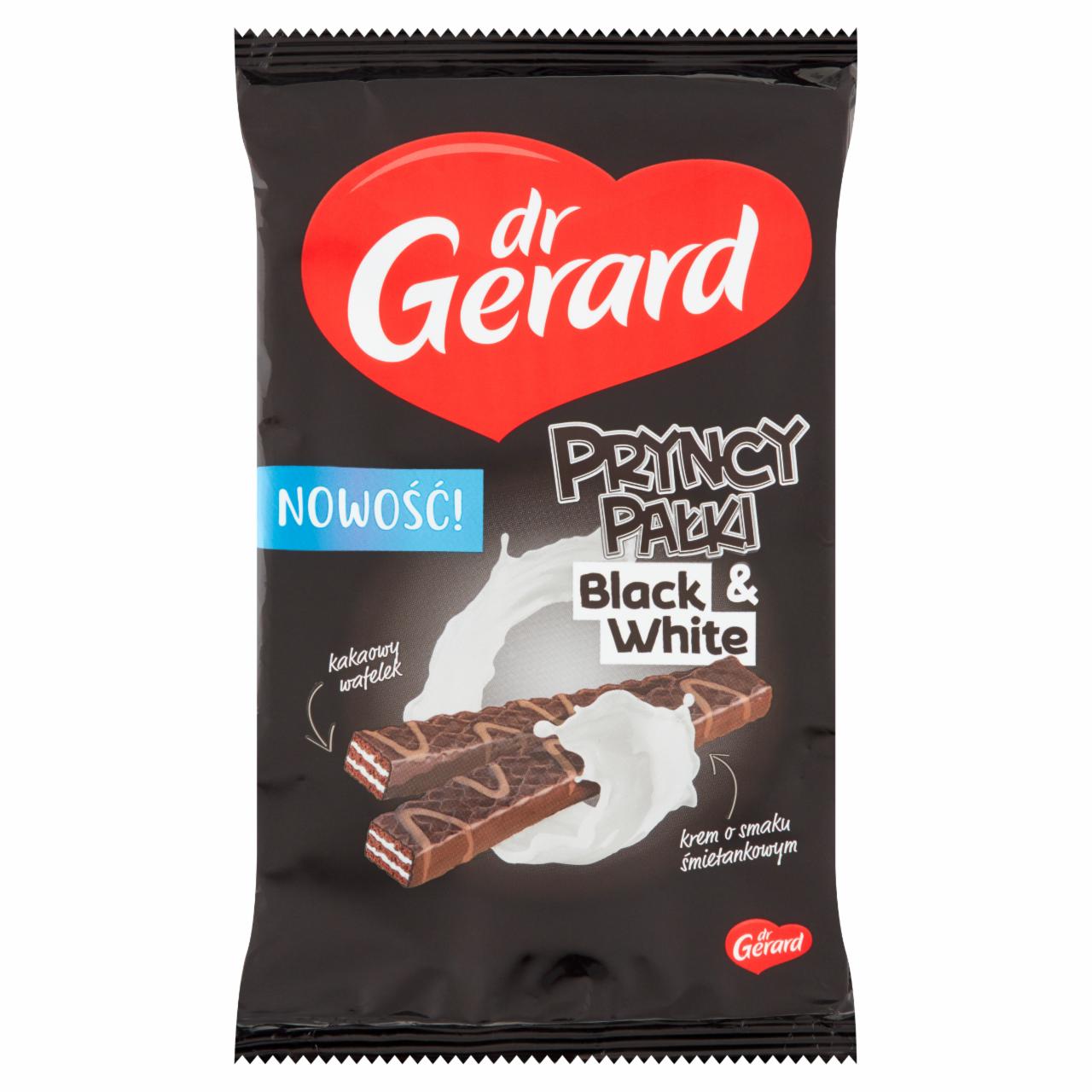 Zdjęcia - dr Gerard PryncyPałki Black & White Wafelki z kremem śmietankowym w czekoladzie 214 g