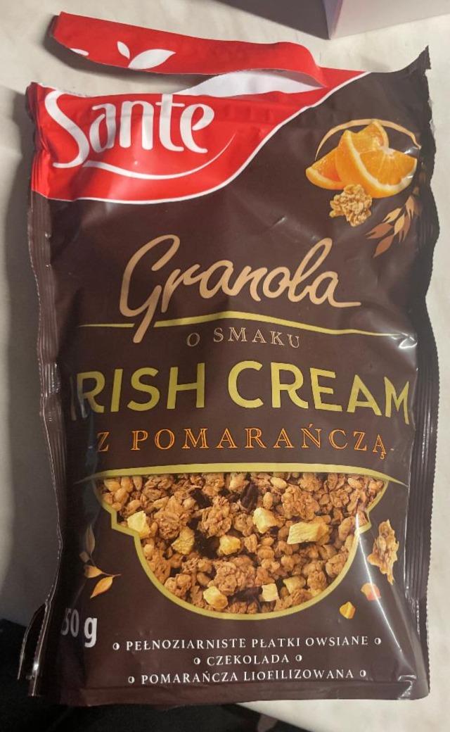 Zdjęcia - Granola o smaku Irish Cream z pomarańczą Sante