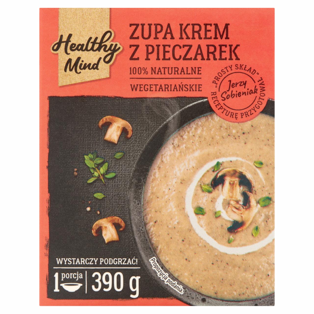 Zdjęcia - Healthy Mind Zupa krem z pieczarek 390 g