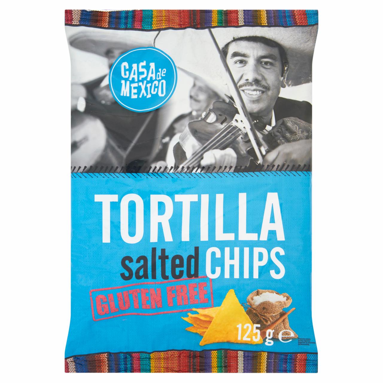 Zdjęcia - Casa de Mexico Tortilla salted chips Bezglutenowe chipsy kukurydziane 125 g