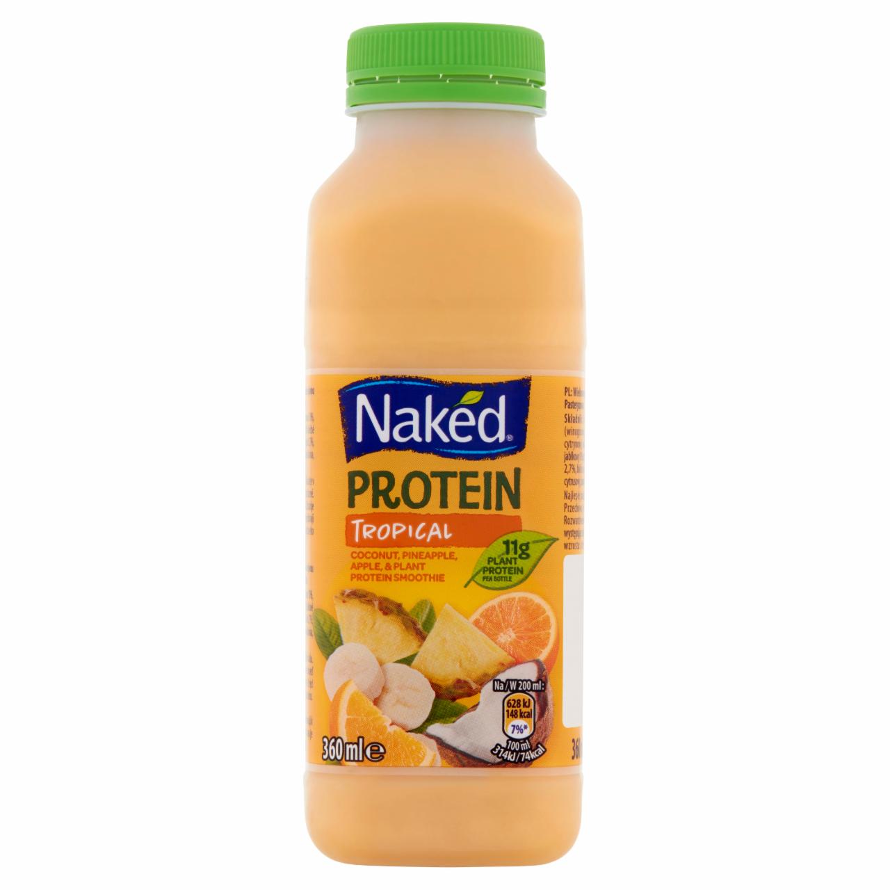 Zdjęcia - Naked Tropical Wieloowocowe smoothie z białkiem soi i soczewicy 360 ml