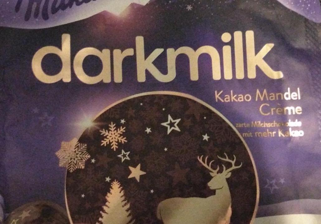 Zdjęcia - Milka darkmilk Kakao Mandel Crème