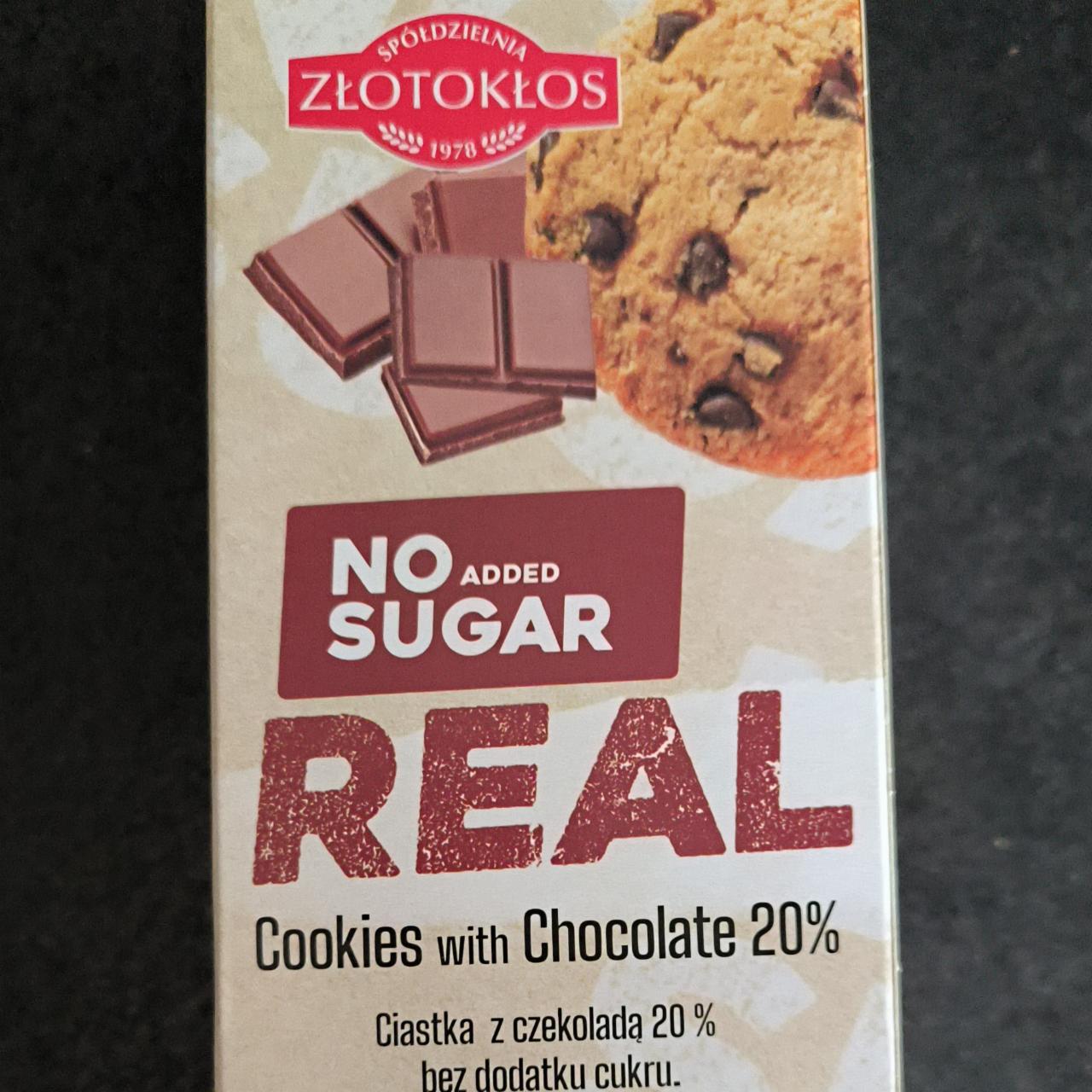 Zdjęcia - No sugar added real cookiec with chocolate Złotokłos