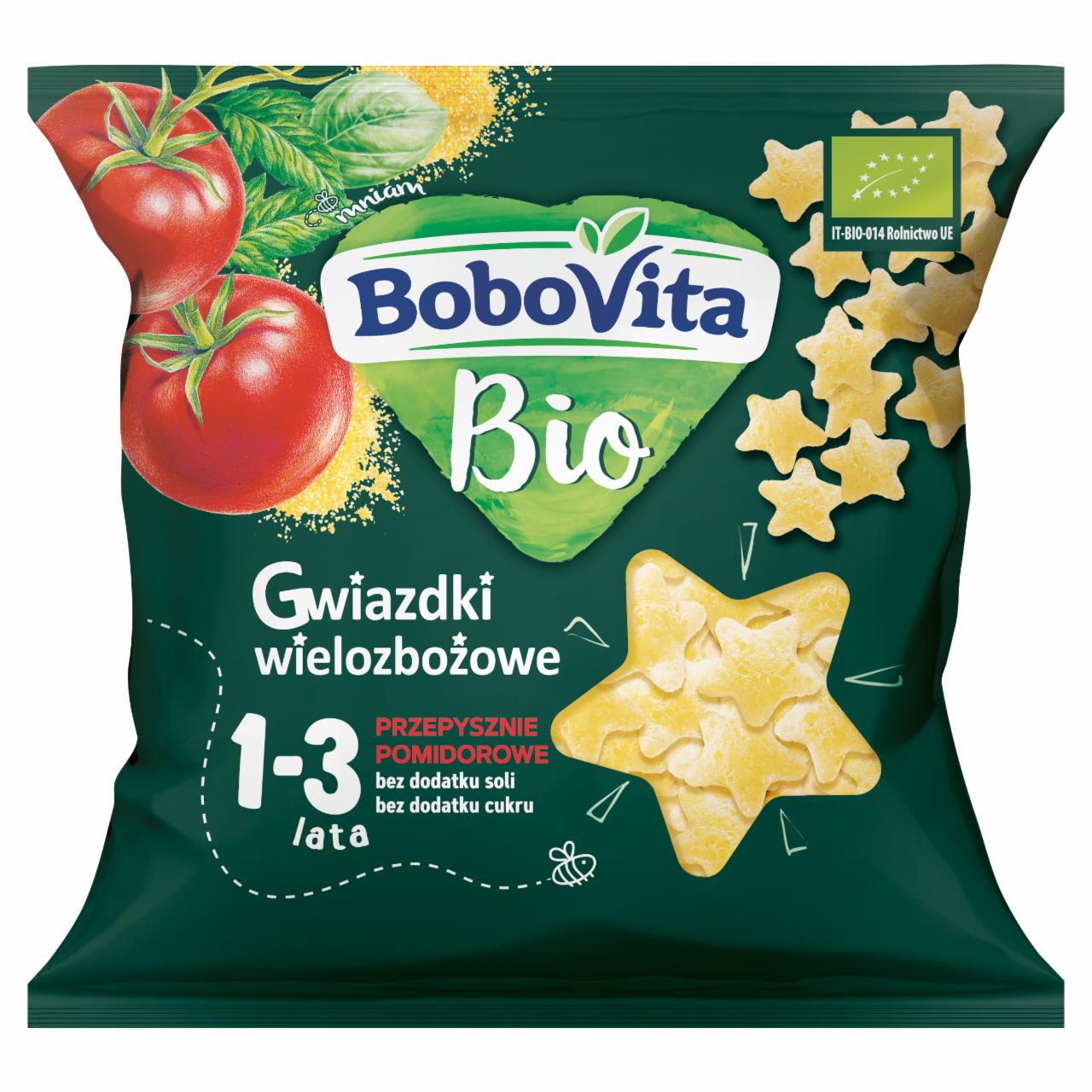 Zdjęcia - BoboVita Bio Gwiazdki wielozbożowe przepysznie pomidorowe 1-3 lata 20 g