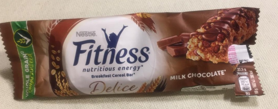 Zdjęcia - Fitness nutritious energy breakfast cereal bar - milk chocolate