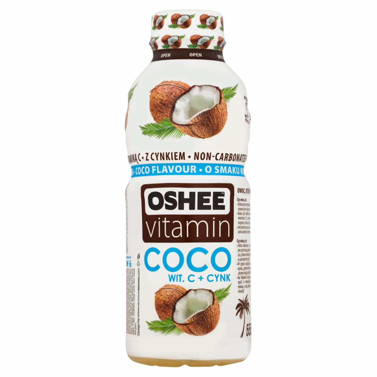 Zdjęcia - Oshee Vitamin Coco Napój niegazowany wieloowocowy o smaku kokosa 555 ml