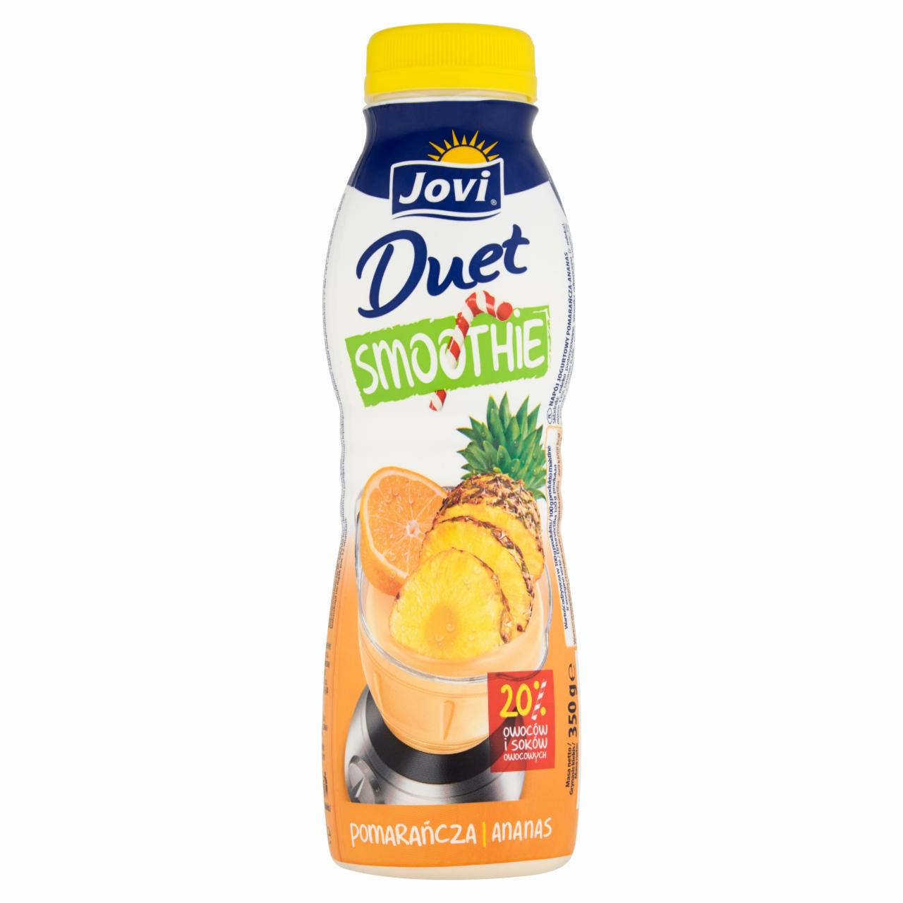 Zdjęcia - Jovi Duet Pomarańcza i ananas Napój jogurtowy 350 g