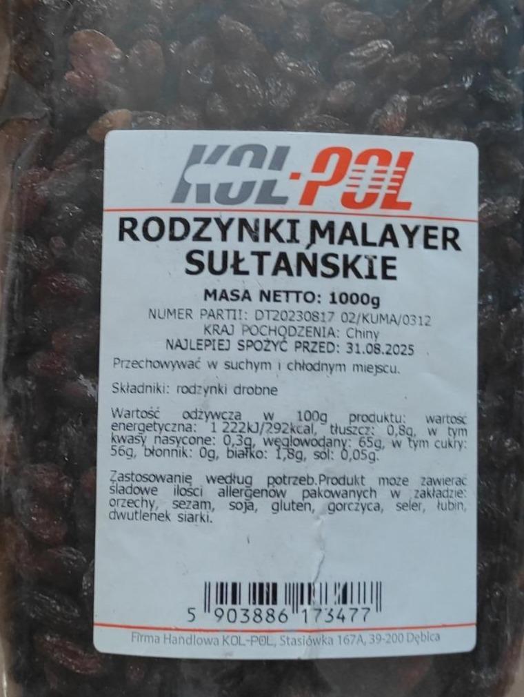 Zdjęcia - Rodzynki malayer sułtańskie Kol-Pol