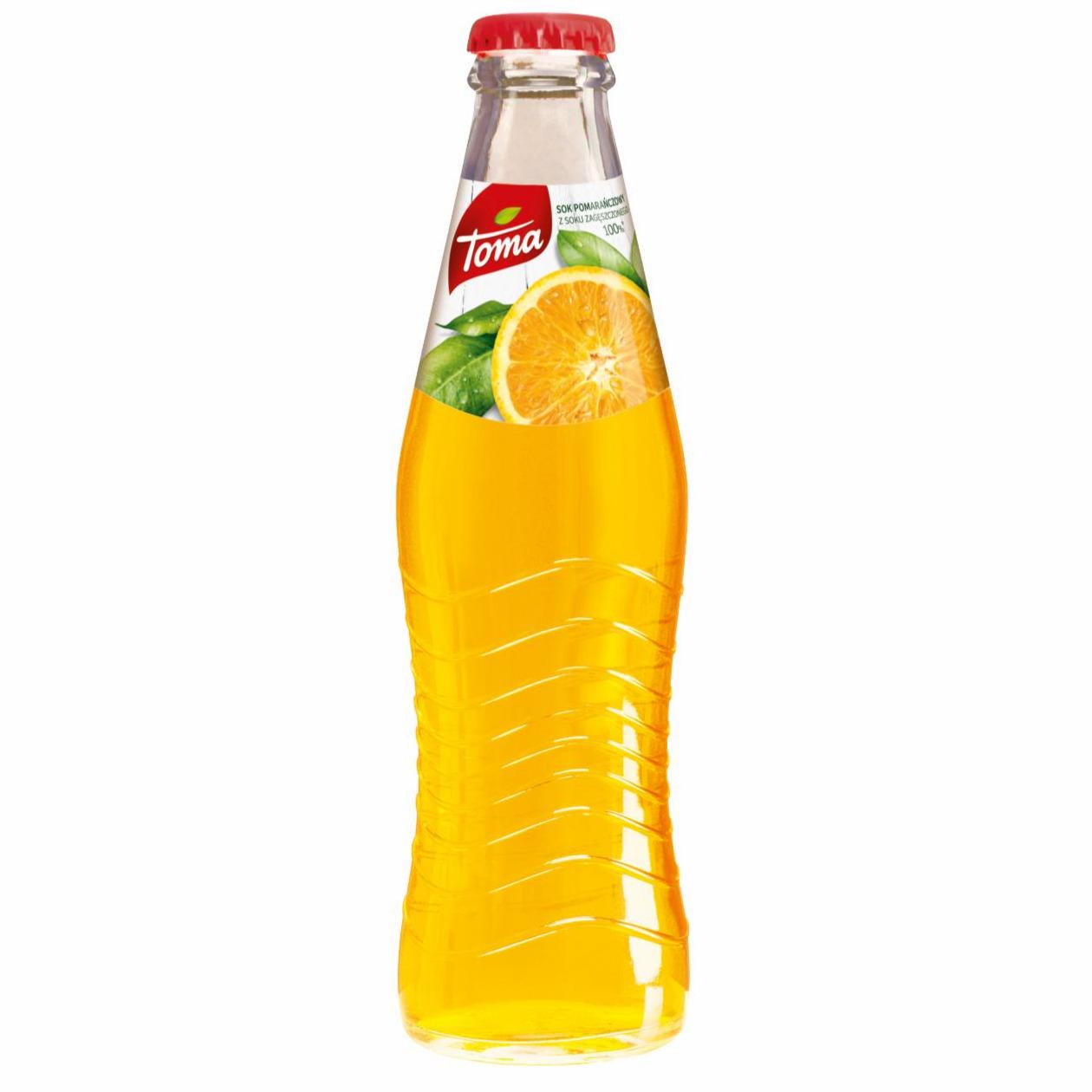 Zdjęcia - Toma Sok pomarańczowy z zagęszczonego soku 100 % 200 ml