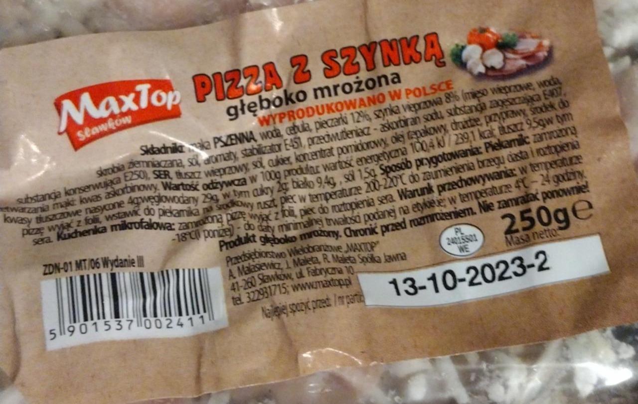 Zdjęcia - Pizza z szynką MaxTop Sławków