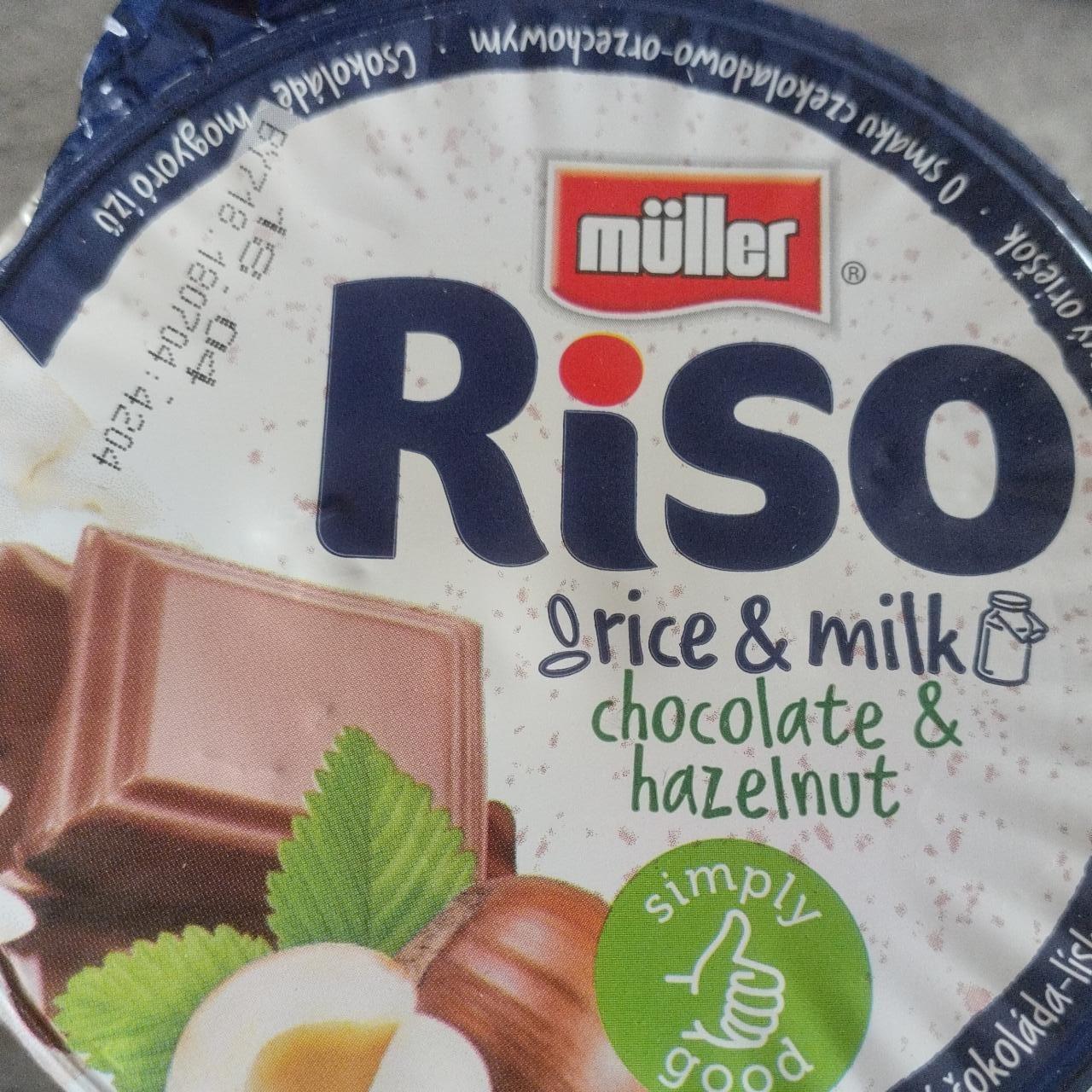 Zdjęcia - Riso Rice milk chocolate hazelnut Muller