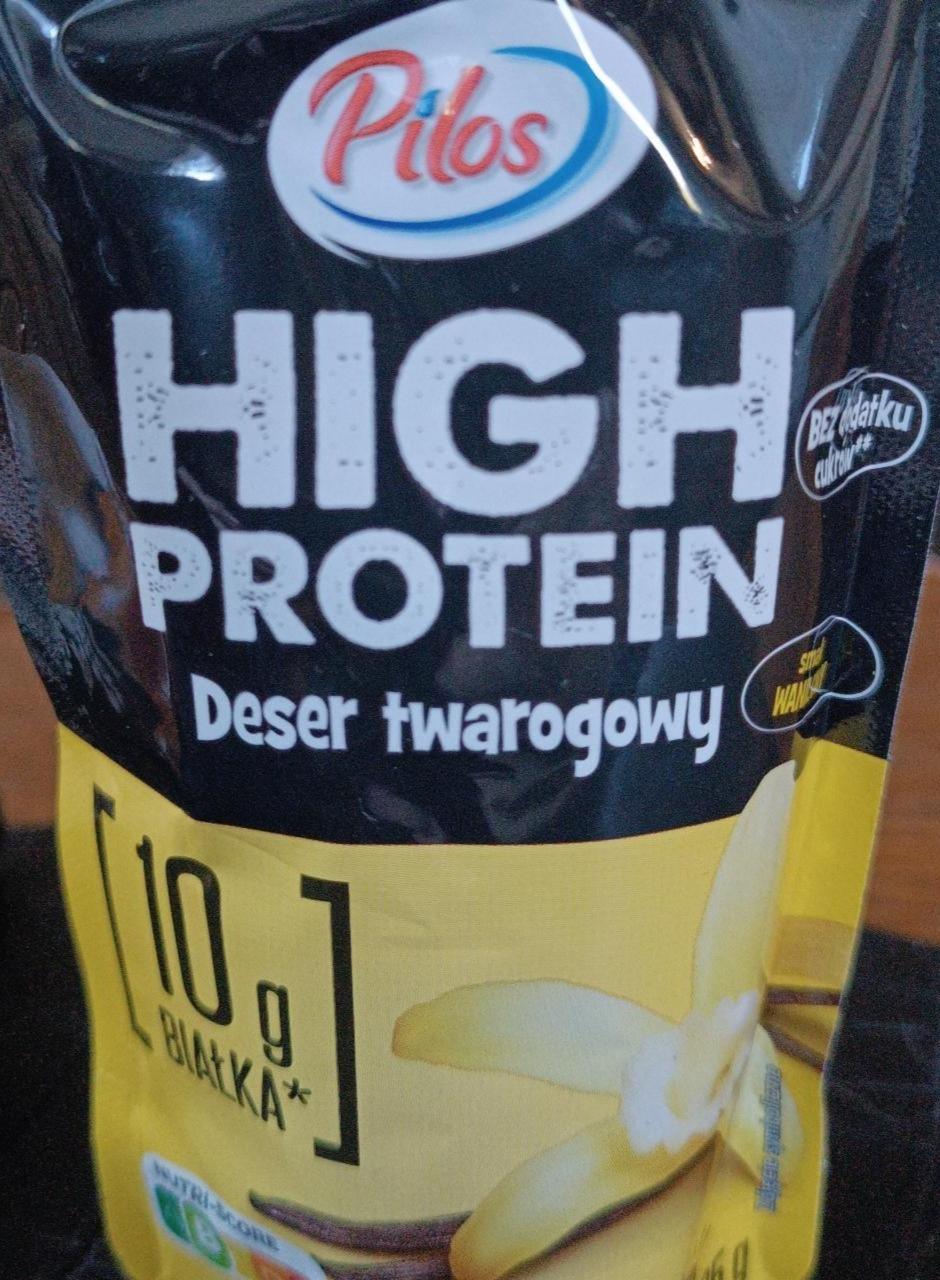 Zdjęcia - High protein deser twarogowy waniliowy Pilos