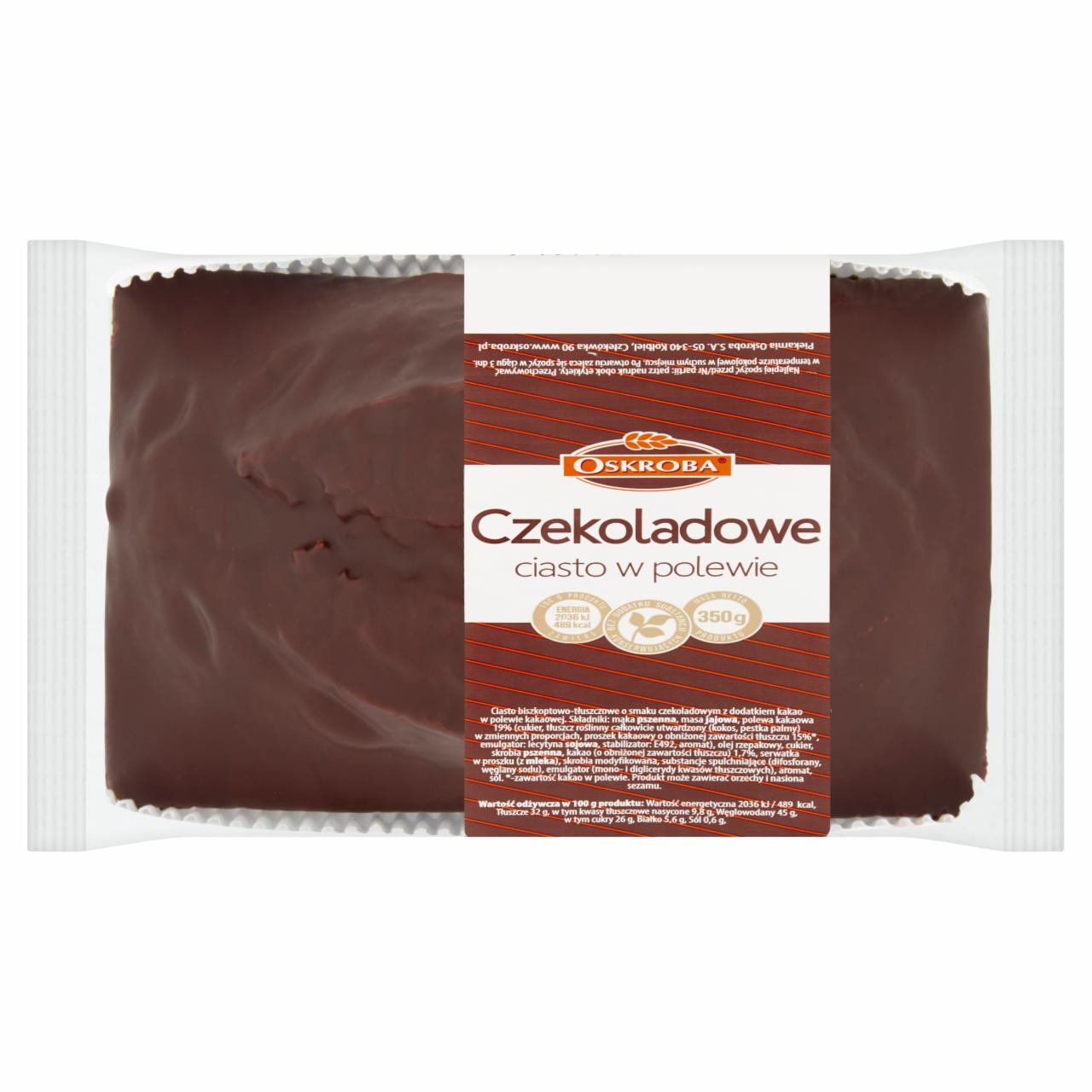 Zdjęcia - Oskroba Czekoladowe ciasto w polewie 350 g