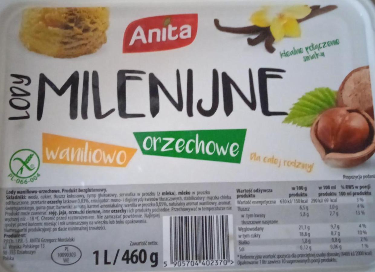 Zdjęcia - Lody milenijne waniliowo orzechowe Anita