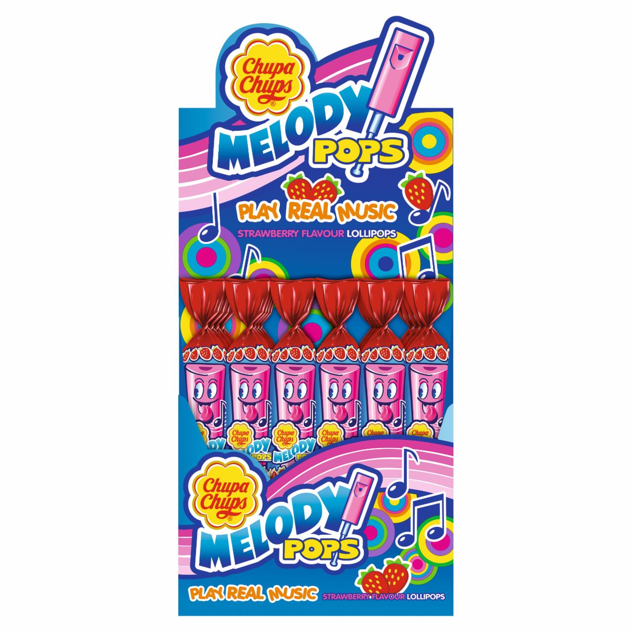Zdjęcia - Chupa Chups Melody Pops Lizak o smaku truskawkowym 48 x 15 g