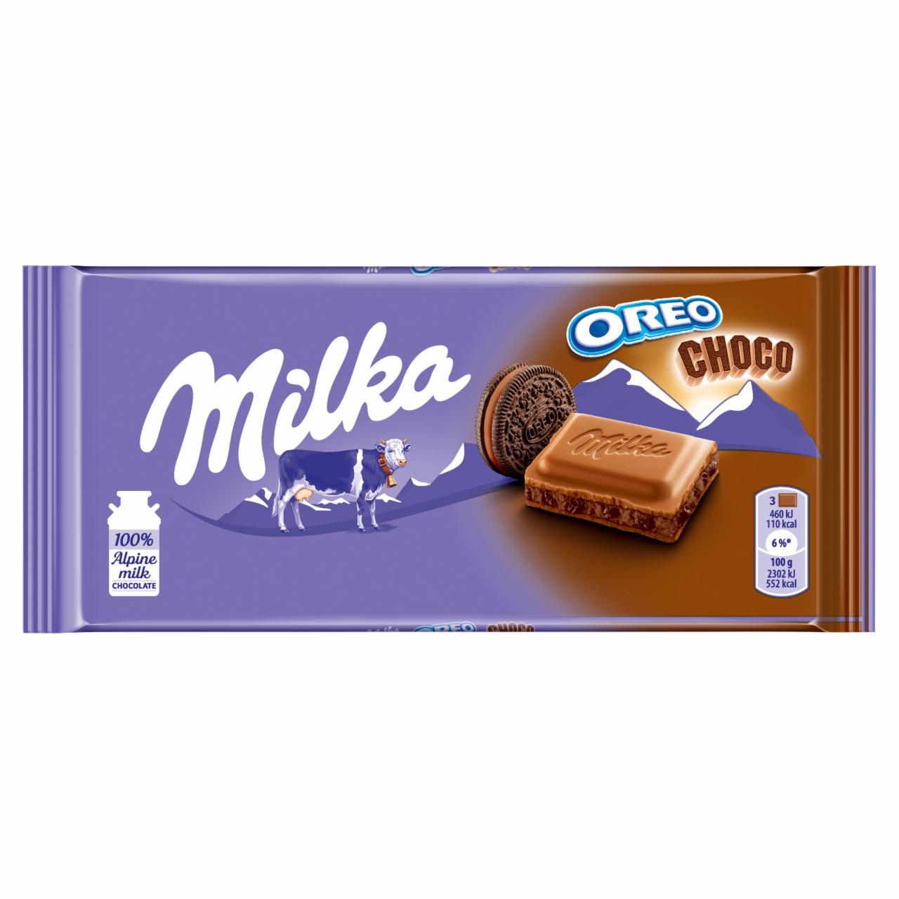 Zdjęcia - Milka Czekolada mleczna Oreo Choco 100 g