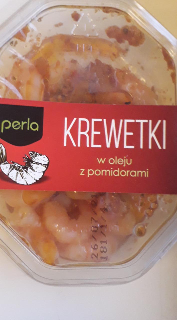 Zdjęcia - Krewetki w oleju z pomidorami perla