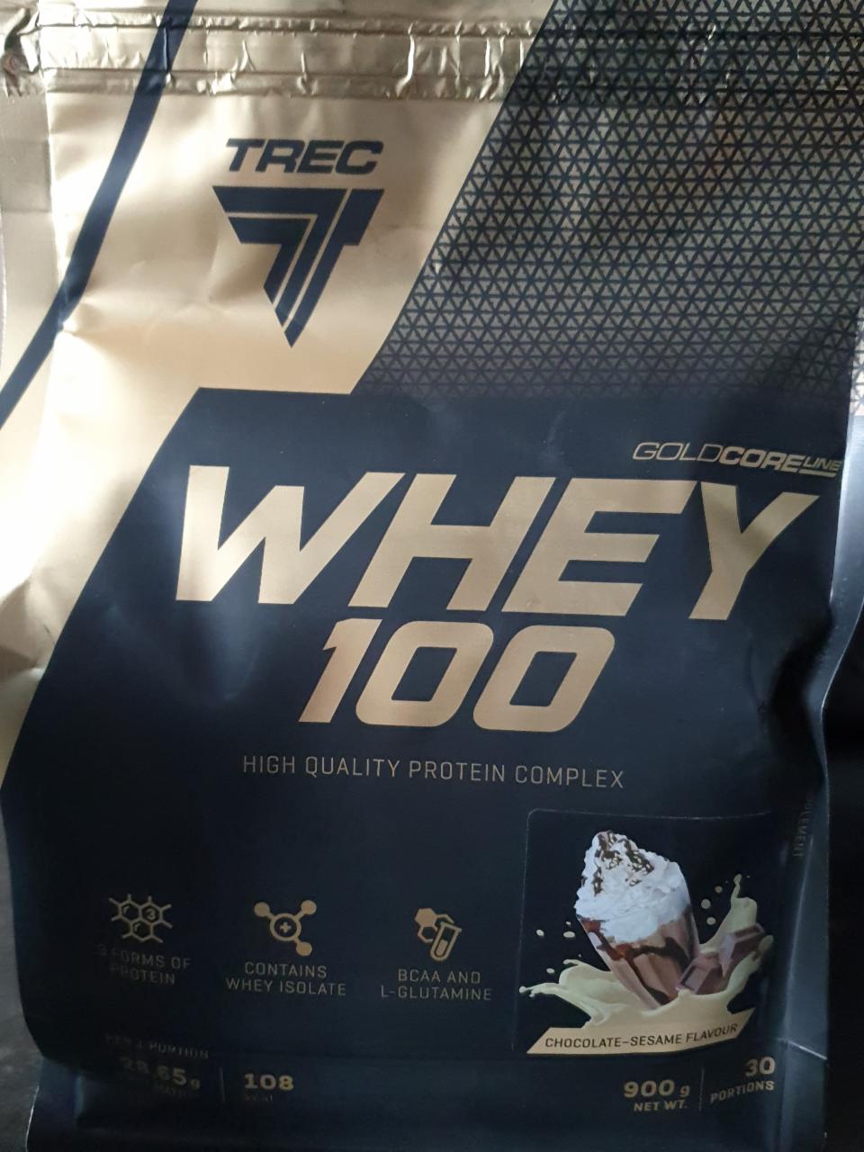 Zdjęcia - Treck Whey 100 Chocolate-sesame flavour