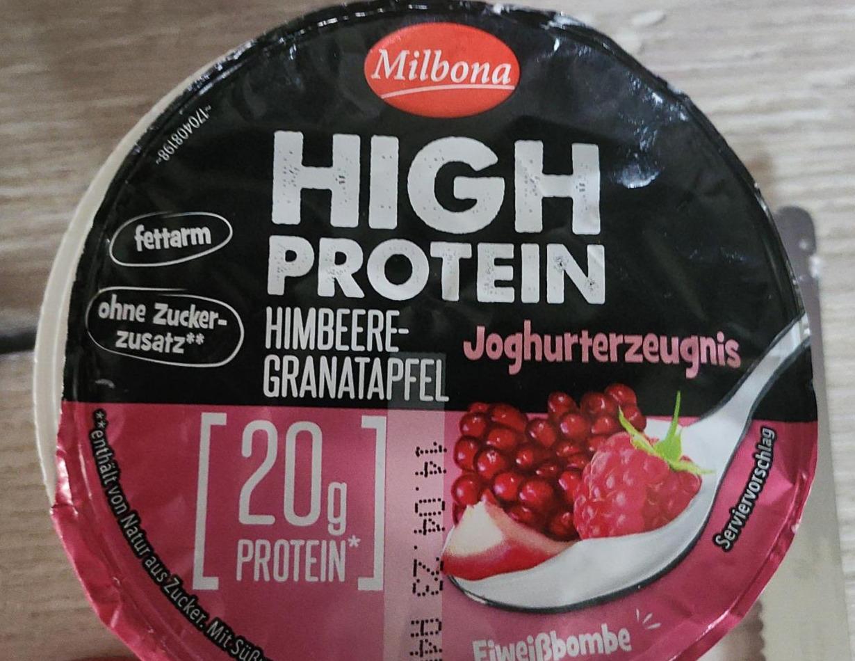 Zdjęcia - High Protein jogurt Himbeere Granatapfel Milbona