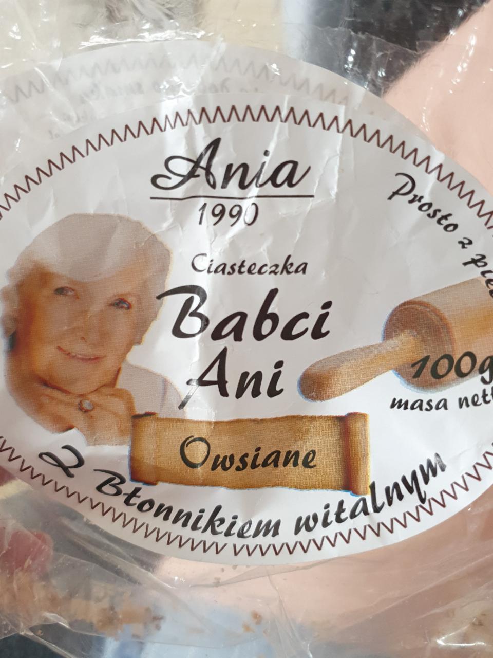 Zdjęcia - Ania Ciasteczka Babci Ani owsiane naturalne 100 g