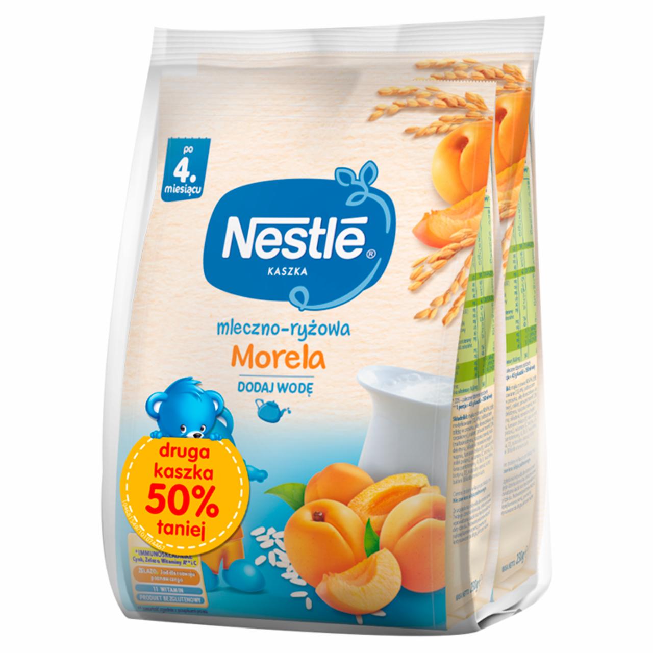 Zdjęcia - Nestlé Kaszka mleczno-ryżowa morela po 4. miesiącu 460 g (2 x 230 g)