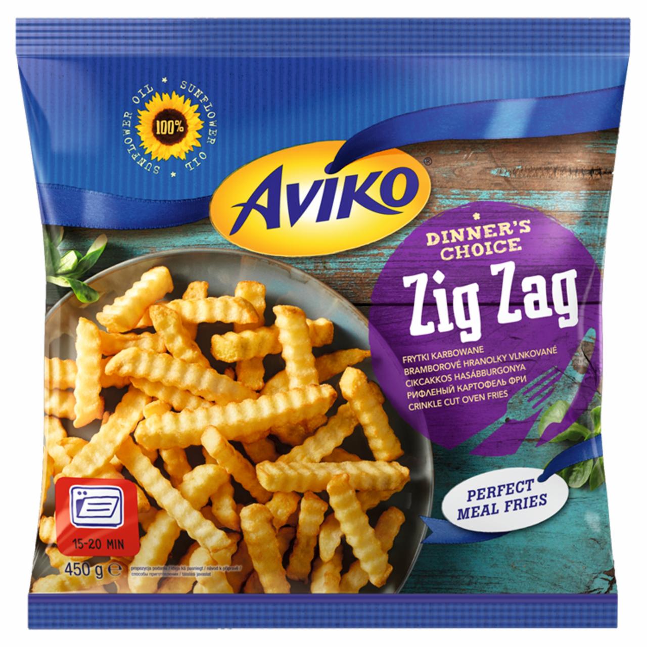 Zdjęcia - Aviko Zig Zag Frytki karbowane 450 g