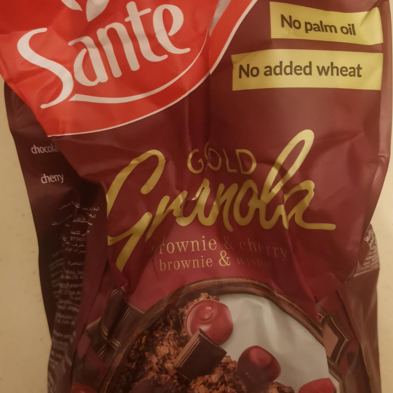 Zdjęcia - Granola o smaku brownie i wiśni Sante