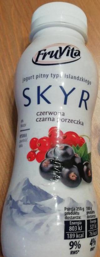 Zdjęcia - Skyr drink czerwona czarna porzeczka Fruvita