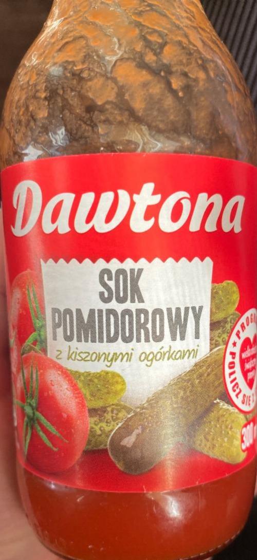 Zdjęcia - Dawtona Sok pomidorowy z kiszonymi ogórkami 300 ml