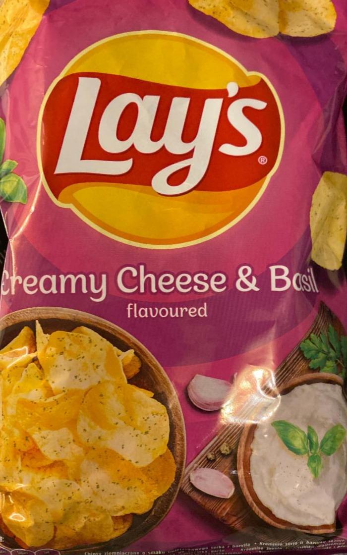 Zdjęcia - Lay's creamy cheese & Basil