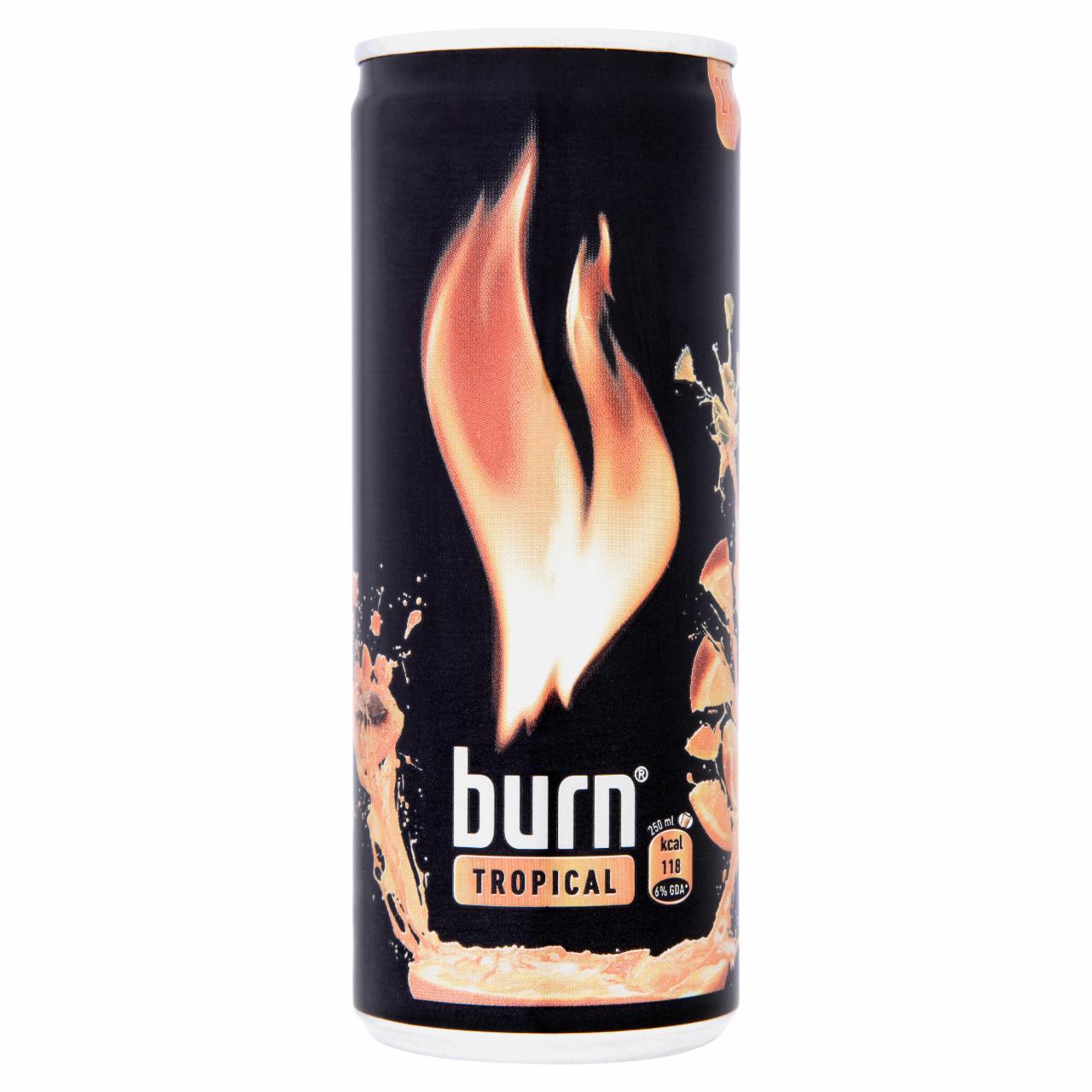 Zdjęcia - Burn Tropical Gazowany napój energetyzujący 250 ml