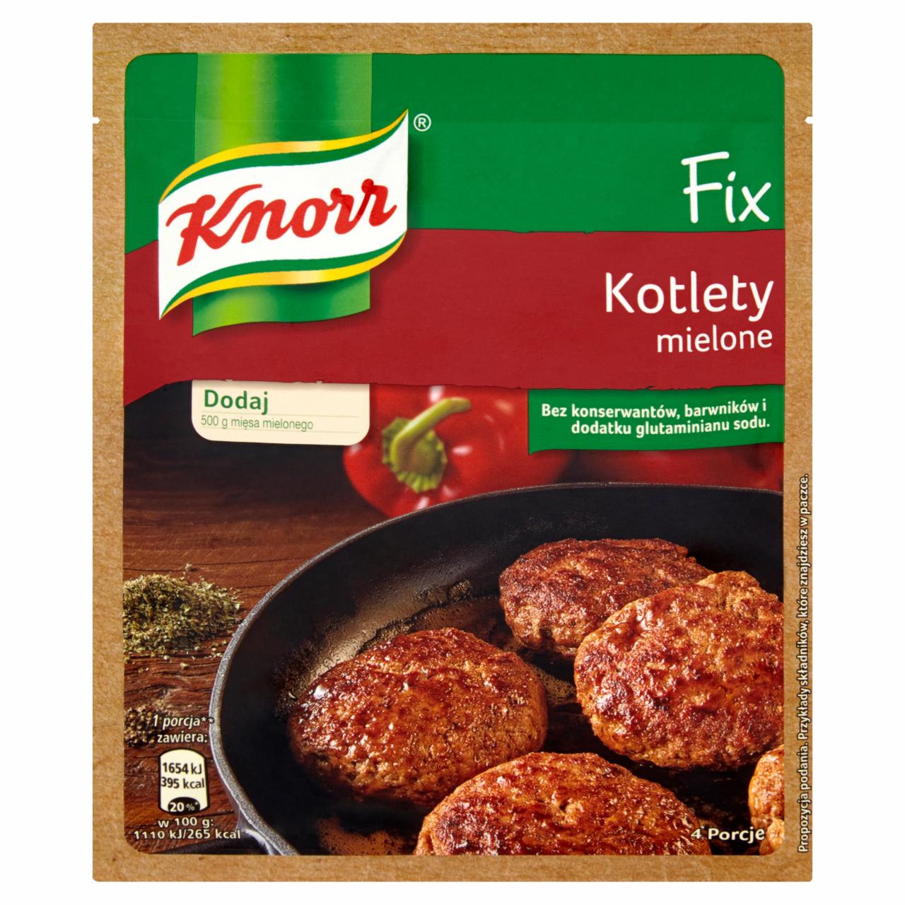 Zdjęcia - Knorr Fix kotlety mielone 64 g