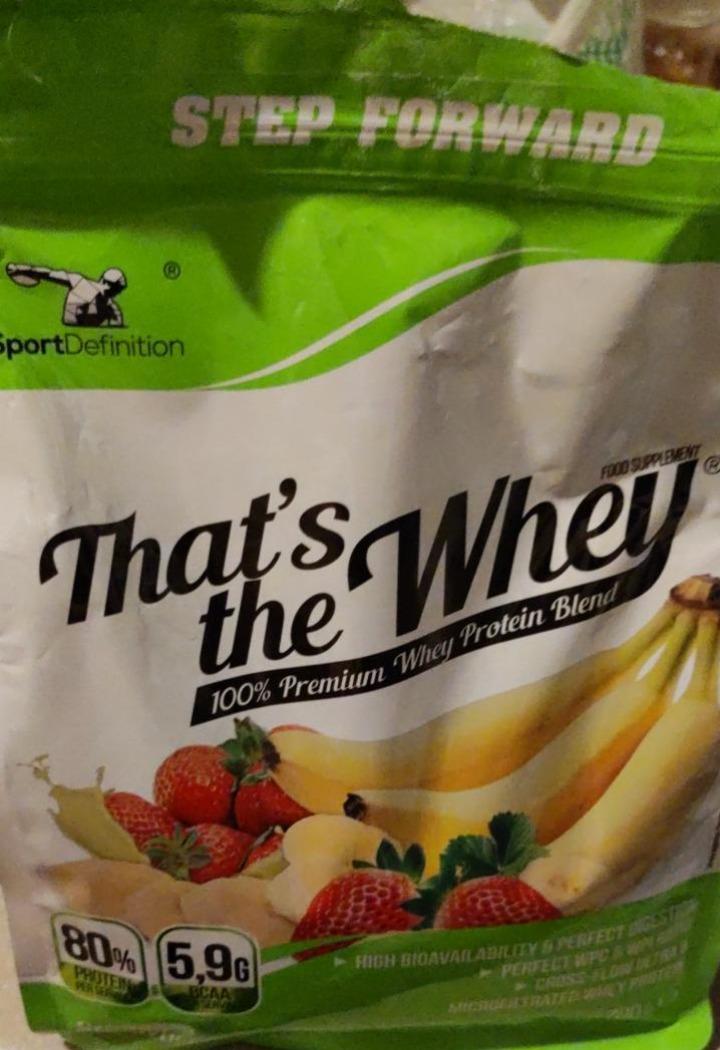 Zdjęcia - That's the Whey banan truskawka Sport Definition