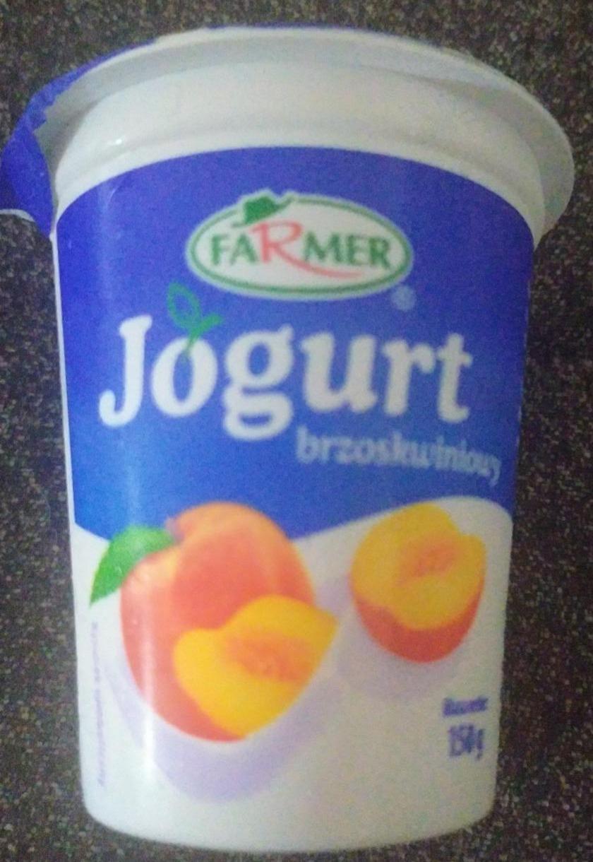 Zdjęcia - Jogurt brzoskwiniowy Farmer