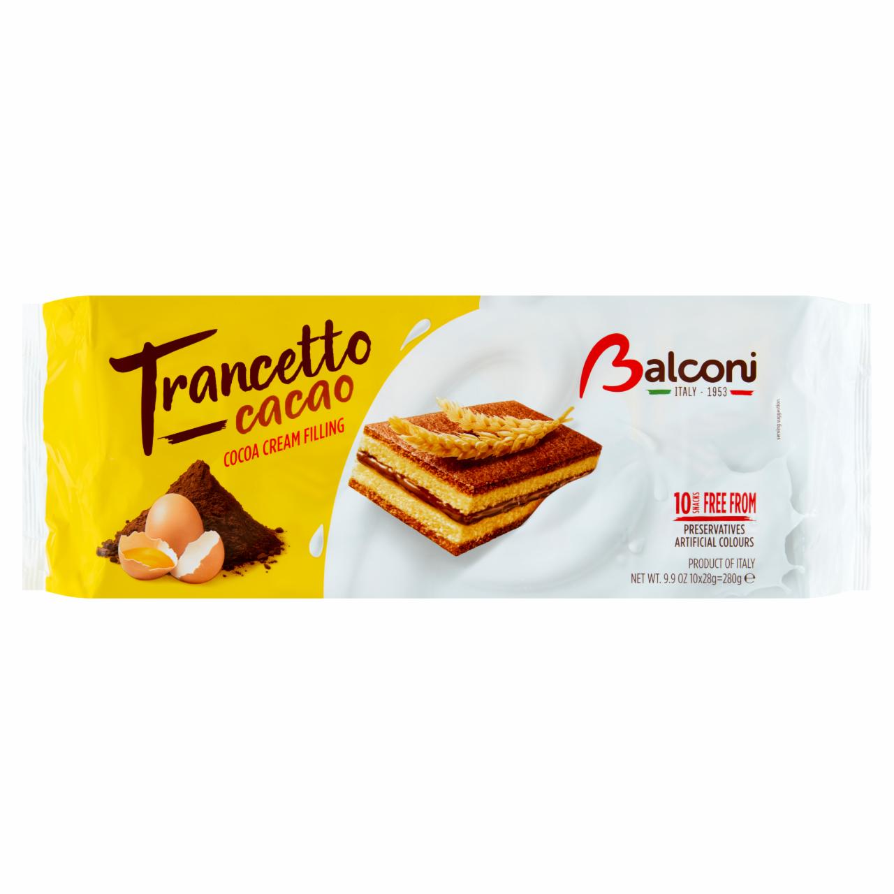 Zdjęcia - Balconi Wyrób cukierniczy z kremem z kakao 280 g (10 x 28 g)