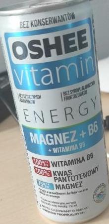 Zdjęcia - Oshee vitamin energy Magnez + B6 (napój gazowany o smaku owoców tropikalnych)