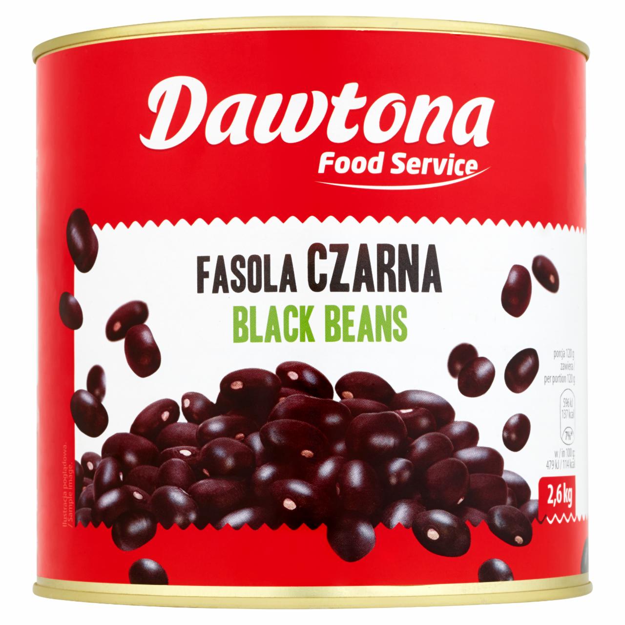 Zdjęcia - Dawtona Food Service Fasola czarna 2,6 kg