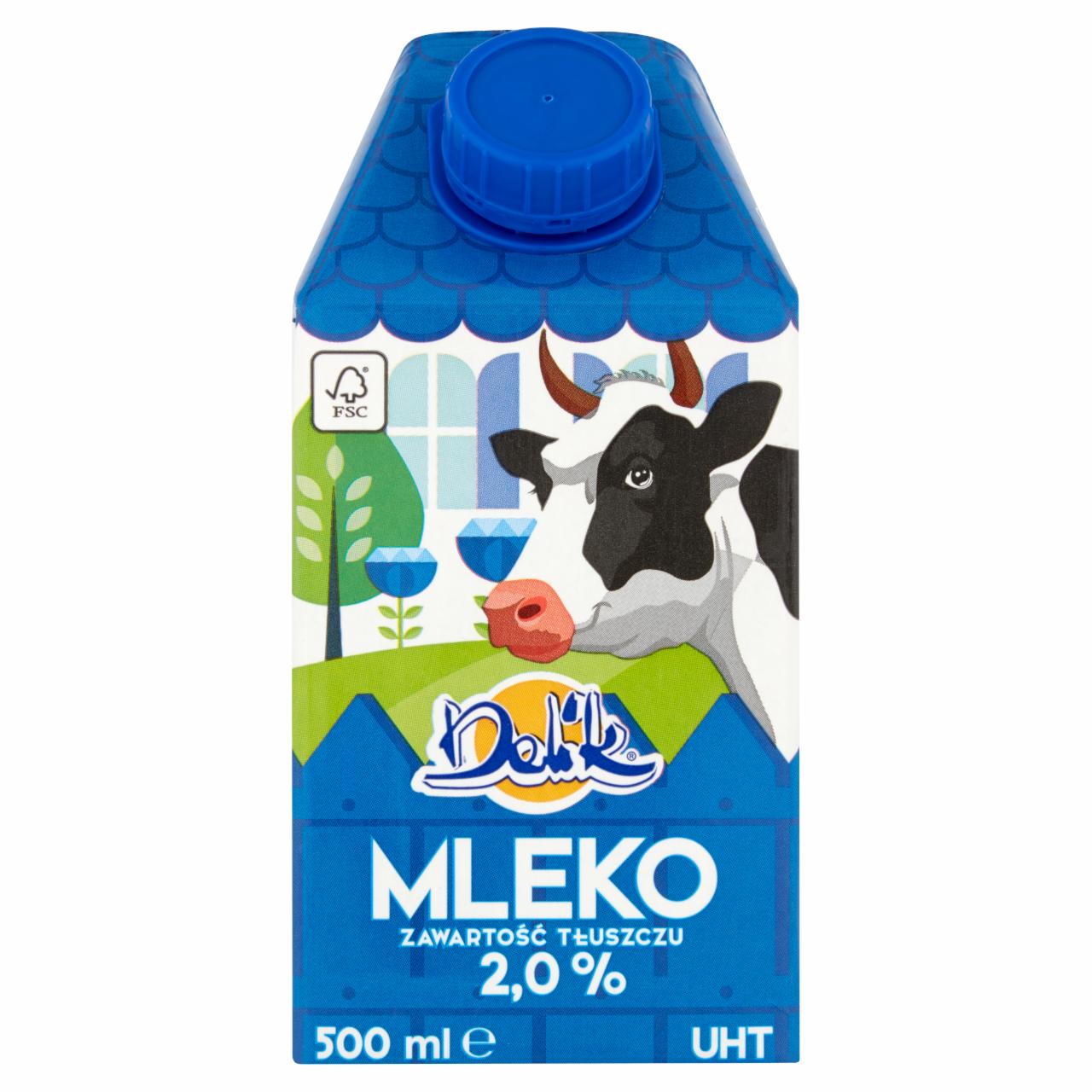 Zdjęcia - Delik Mleko UHT 2,0% 500 ml
