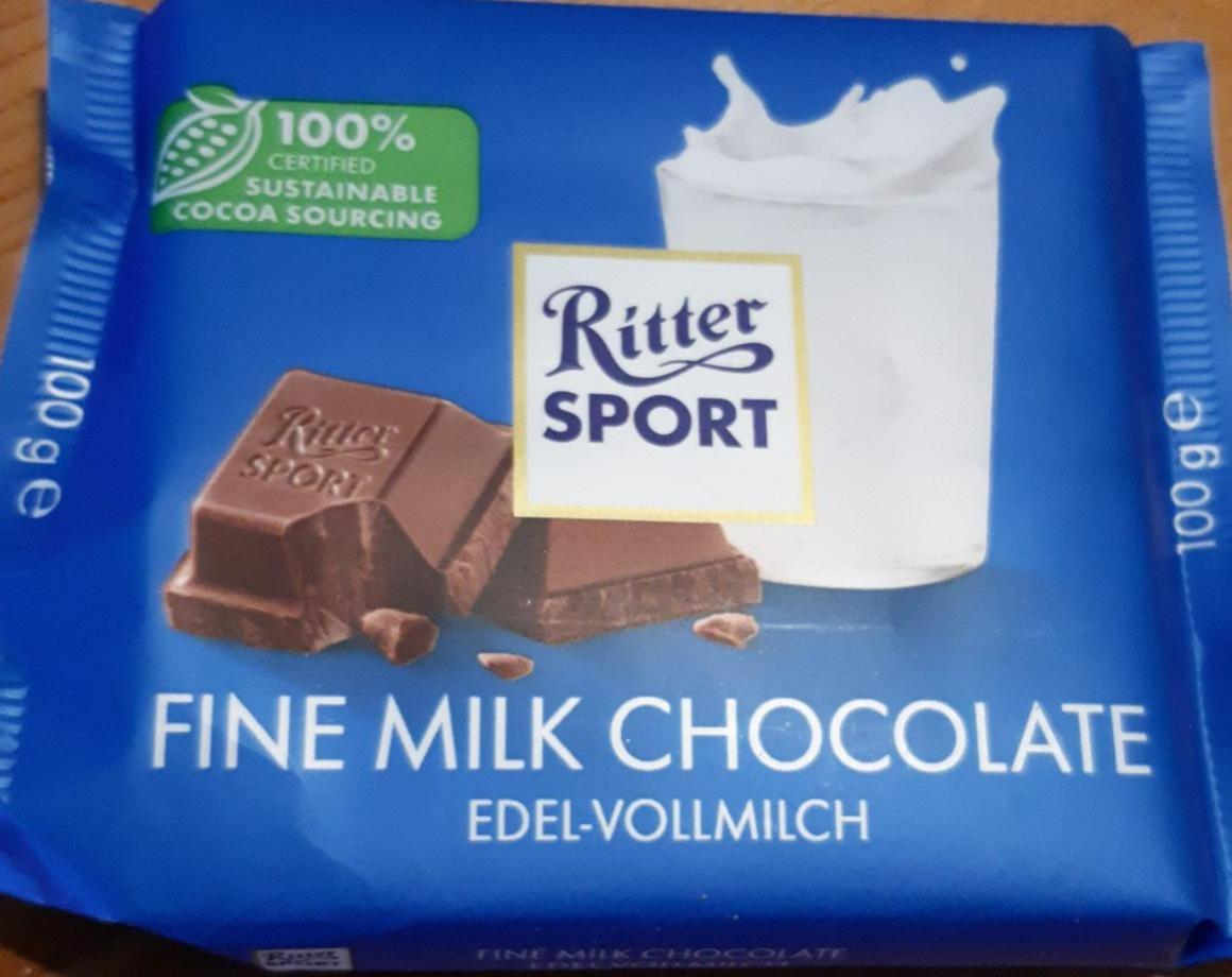 Zdjęcia - Ritter Sport czekolada pełnomleczna