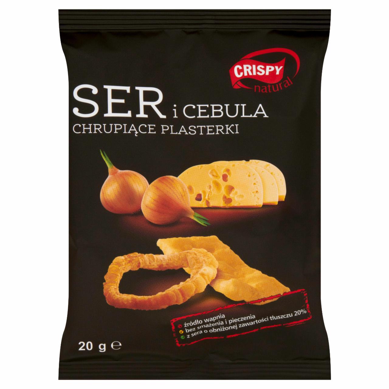 Zdjęcia - Crispy Natural Ser i Cebula chrupiące plasterki 20 g