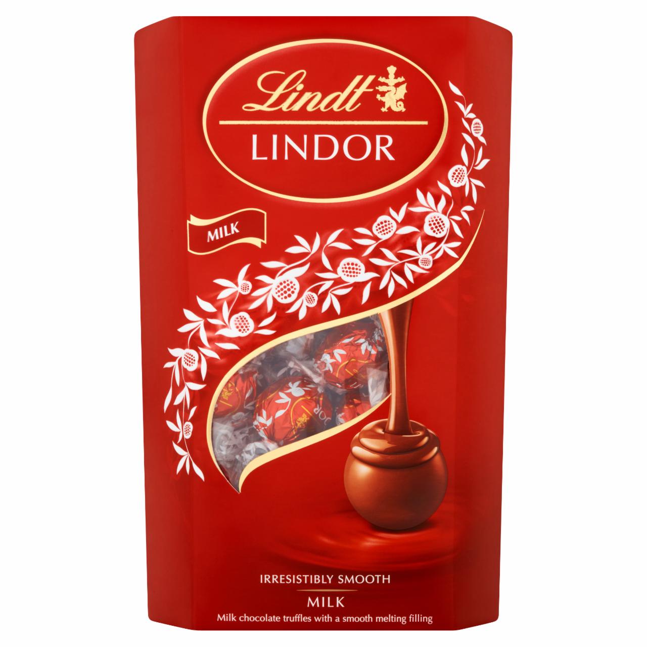 Zdjęcia - Lindt Lindor Pralinki z czekolady mlecznej z nadzieniem 600 g