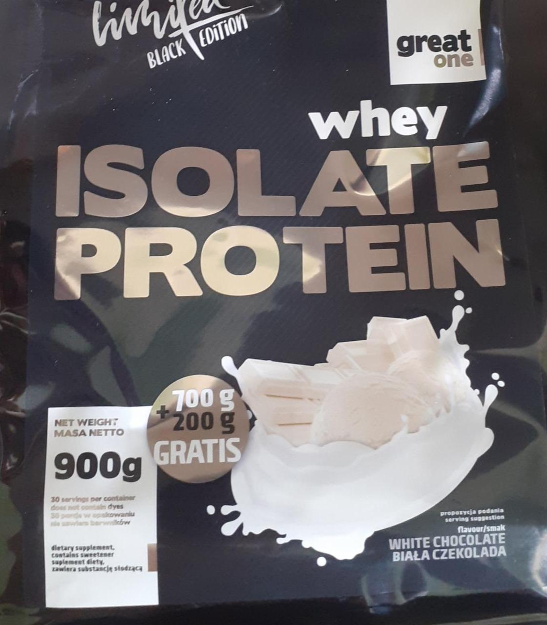 Zdjęcia - Whey isolate protein white chocolate Great One