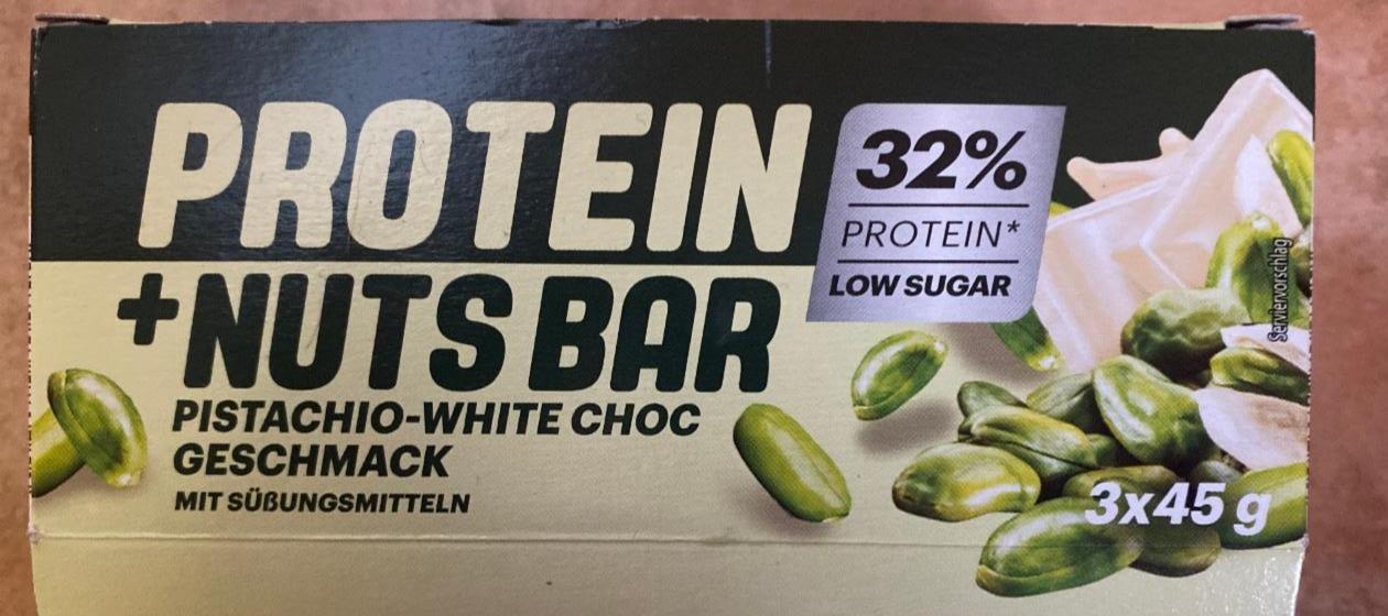 Zdjęcia - Protein nuts bar pistachio-white choc